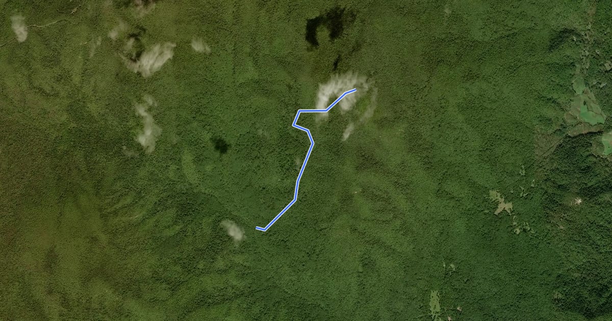 Маршрут Hot Short Mountain Trail на спутниковом снимке