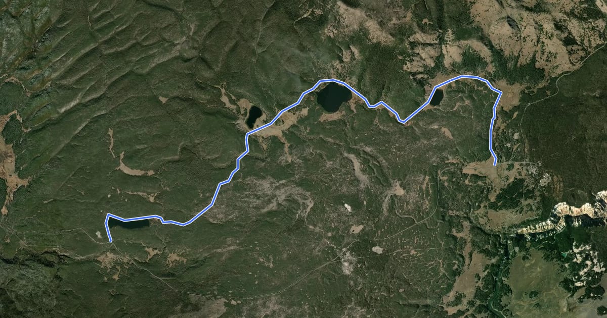 Маршрут Howard Eaton Trail на спутниковом снимке