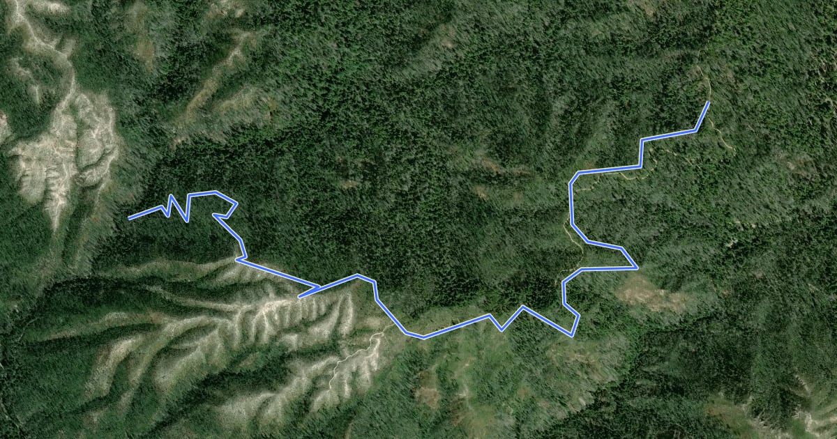 Маршрут Howard King Trail на спутниковом снимке