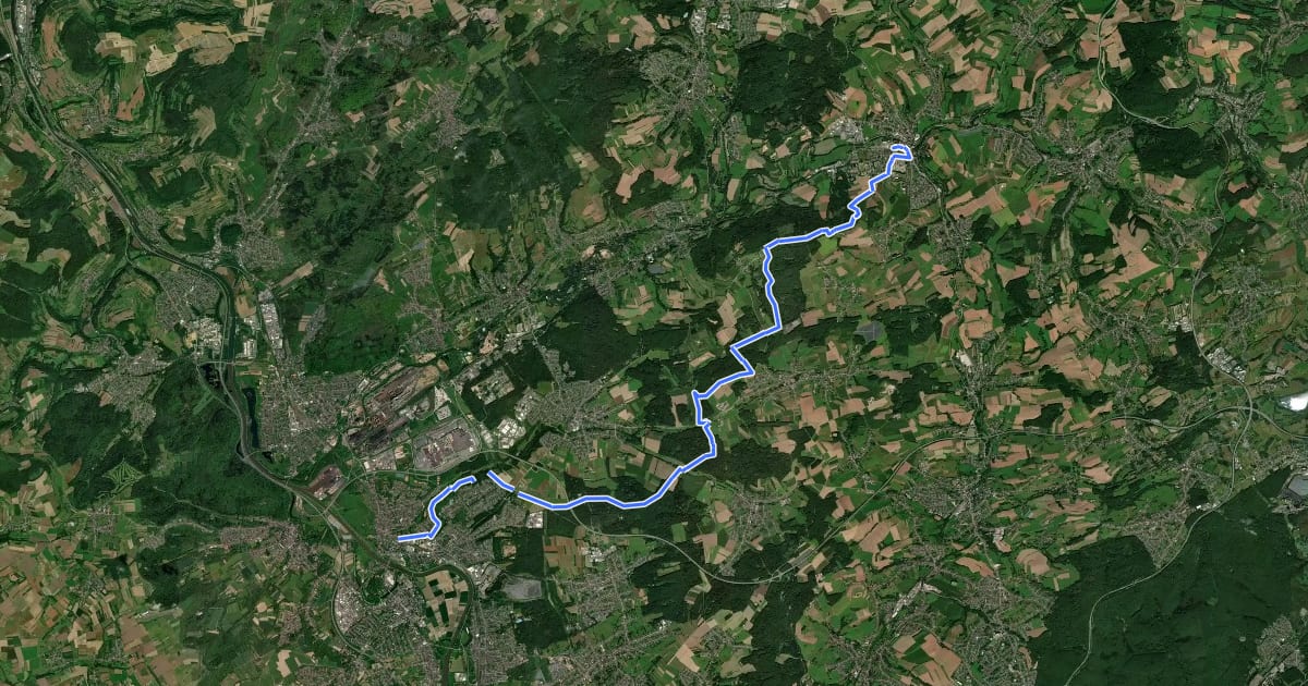 Маршрут Hoxbergweg на спутниковом снимке