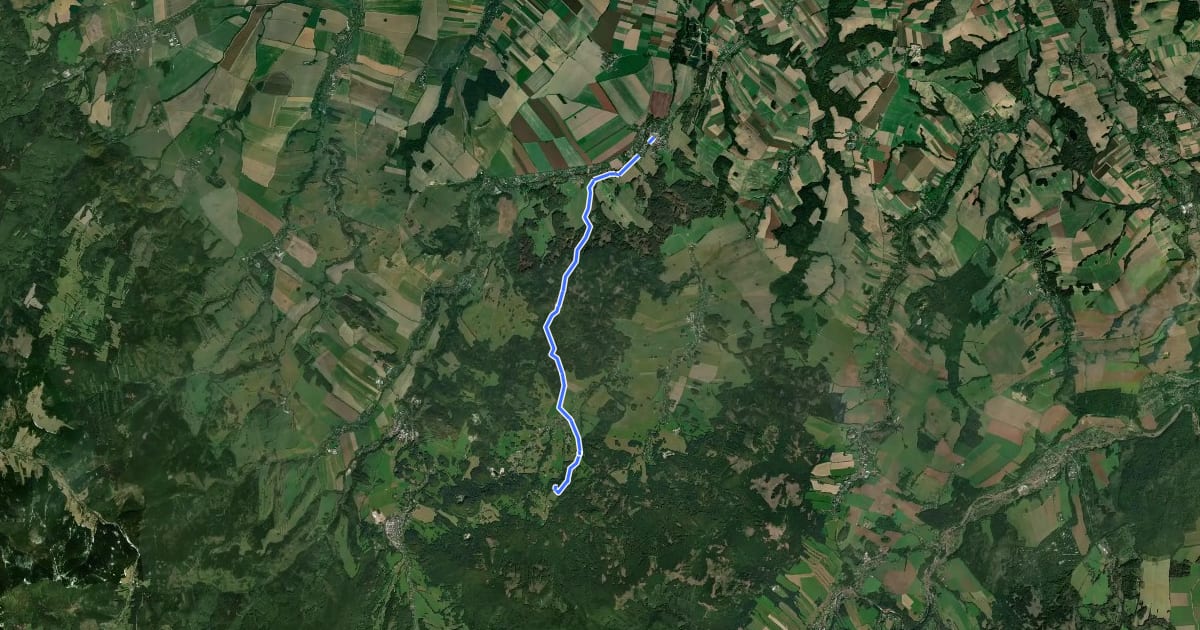 Маршрут Hrad Kaltenštejn на спутниковом снимке
