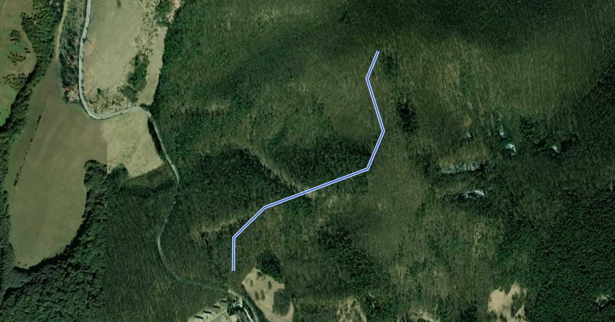 Маршрут Huňadyho trail на спутниковом снимке