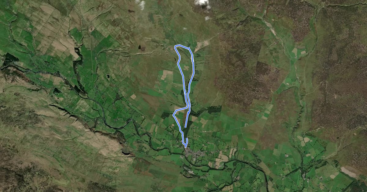 Маршрут Hudeshope from Middleton Geotrail на спутниковом снимке