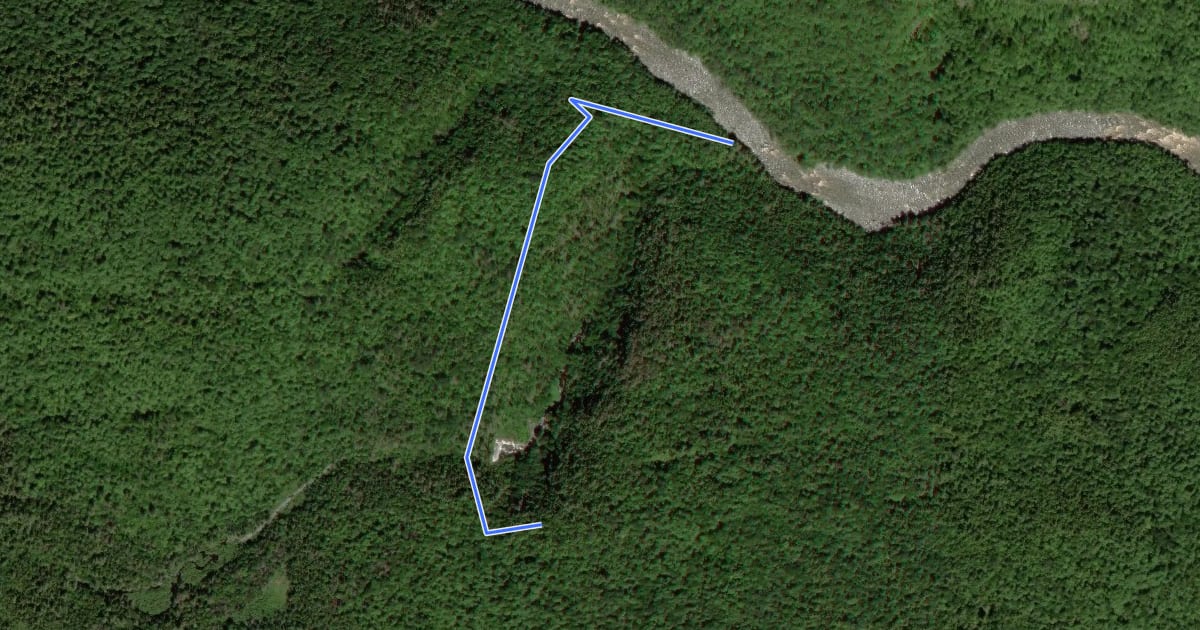 Маршрут Hudson River Access Trail на спутниковом снимке