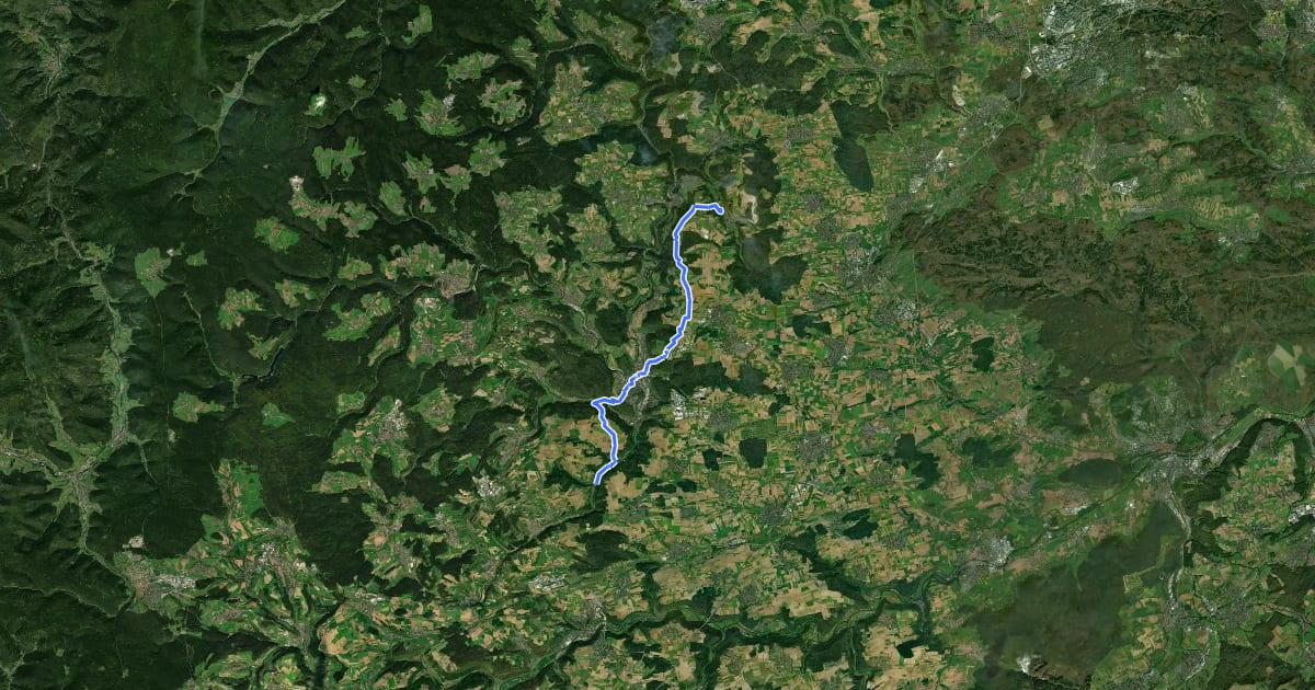 Маршрут Hugenotten- und Waldenserpfad, Etappe Schietingen - Sulz am Eck на спутниковом снимке