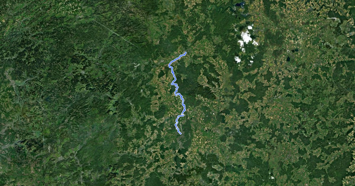 Маршрут Hugenotten- und Waldenserpfad (Hauptweg - Teilstrecke Marburg - Frankenberg) на спутниковом снимке
