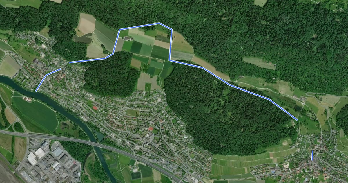 Маршрут Hugenotten- und Waldenserweg на спутниковом снимке