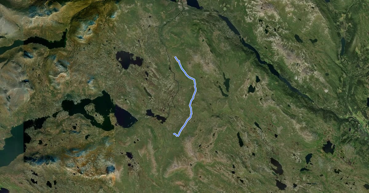 Маршрут HUL21 на спутниковом снимке