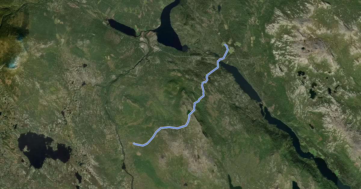 Маршрут HUL66 на спутниковом снимке