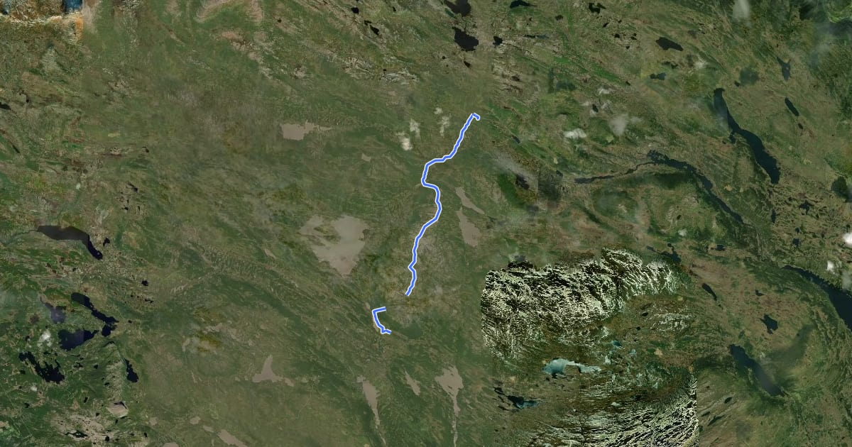 Маршрут HUL82 на спутниковом снимке