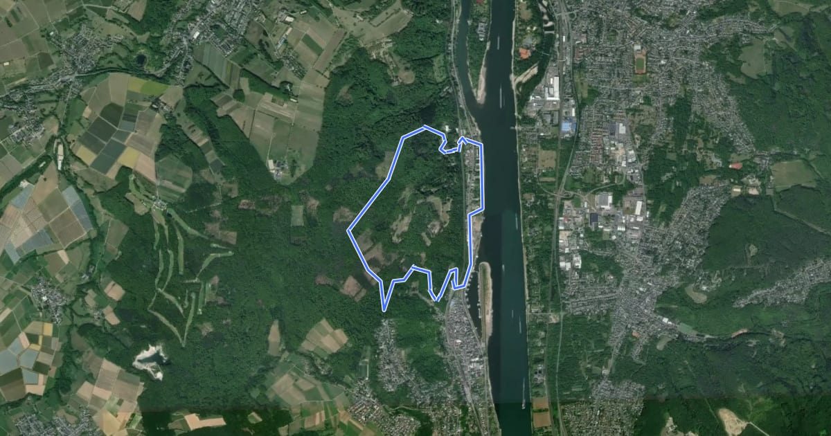 Маршрут Humboldtweg на спутниковом снимке