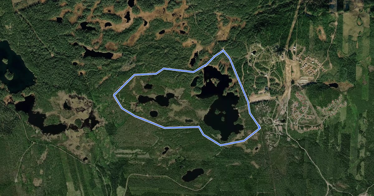 Маршрут Hund/pulka - 6 km на спутниковом снимке