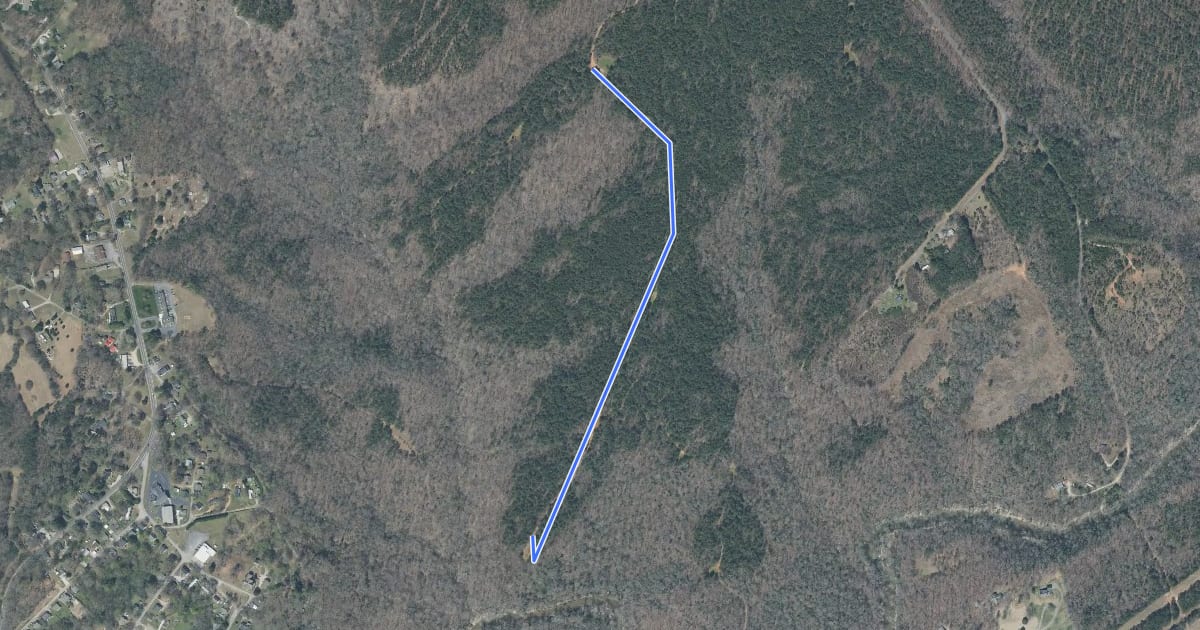 Маршрут Hunt Club Trail на спутниковом снимке