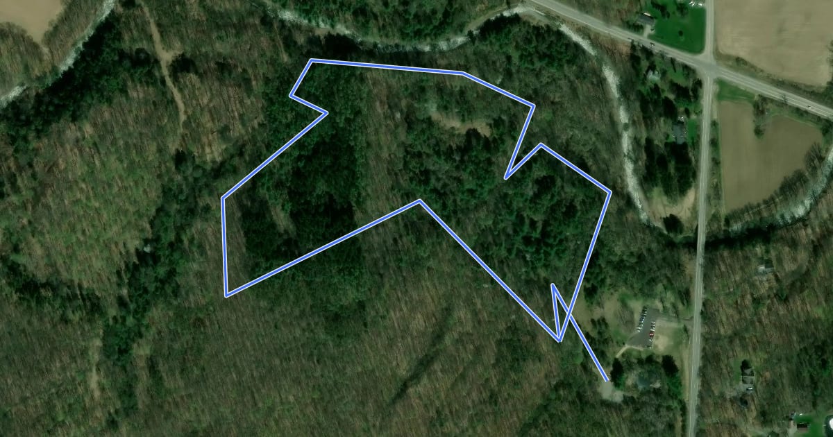 Маршрут Hunters Creek - North Purple на спутниковом снимке