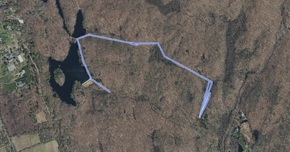 Маршрут Huntington - Red Route на спутниковом снимке