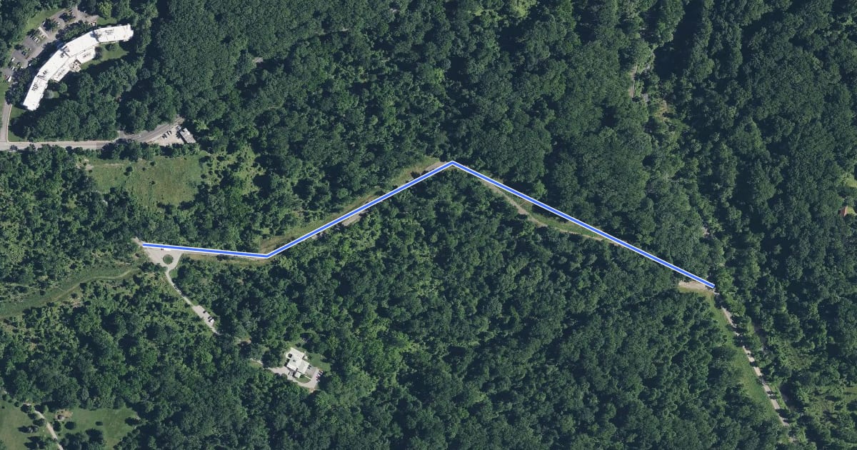Маршрут Hutton Trail на спутниковом снимке