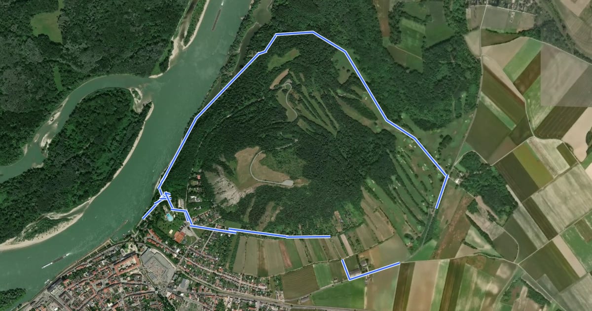 Маршрут Hutweideweg на спутниковом снимке
