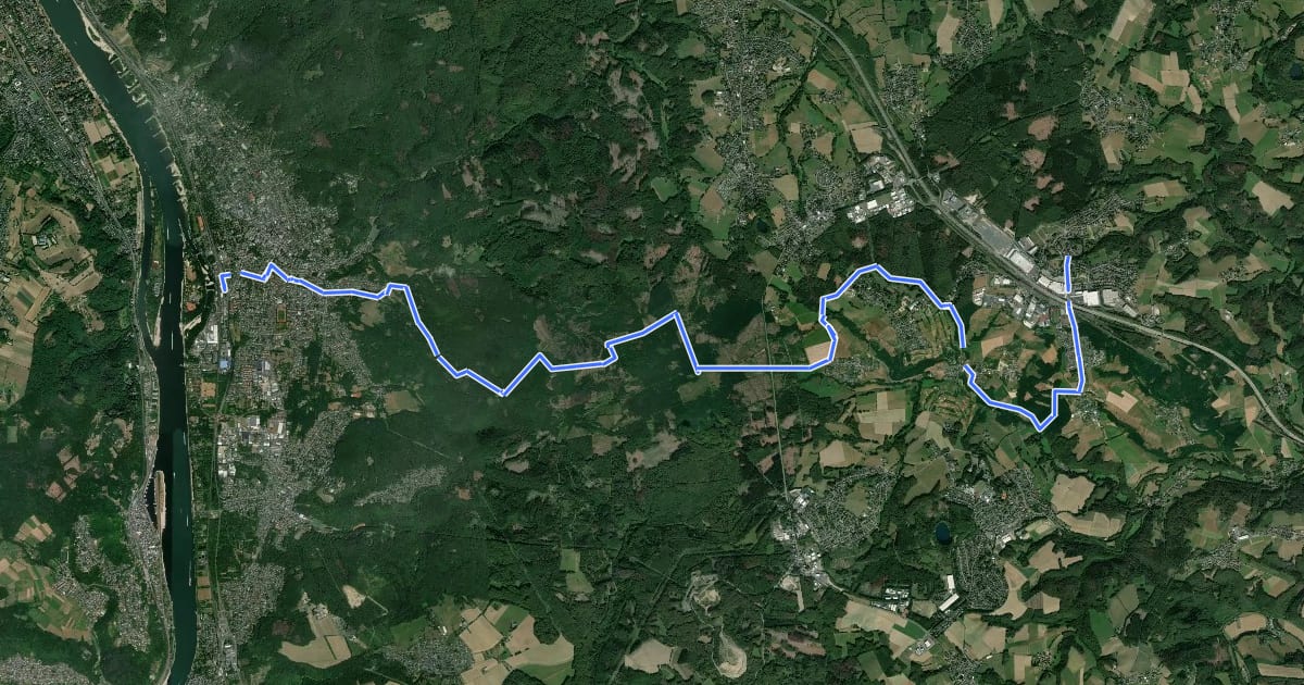 Маршрут [+] HWW Bad Honnef - Koblenz [1] (Bad Honnef - Windhagen) на спутниковом снимке