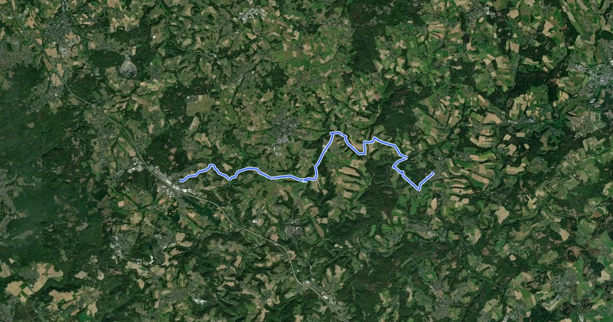 Маршрут [+] HWW Bad Honnef - Koblenz [2] (Windhagen - Flammersfeld) на спутниковом снимке