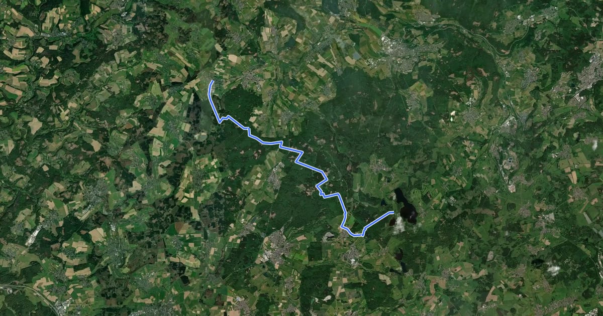 Маршрут [+] HWW Bad Honnef - Koblenz [4] (Berod - Seeburg am Dreifelder Weiher) на спутниковом снимке