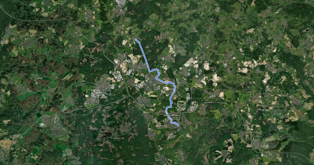 Маршрут [+] HWW Bad Honnef - Koblenz [6] (Vielbach - Montabaur) на спутниковом снимке