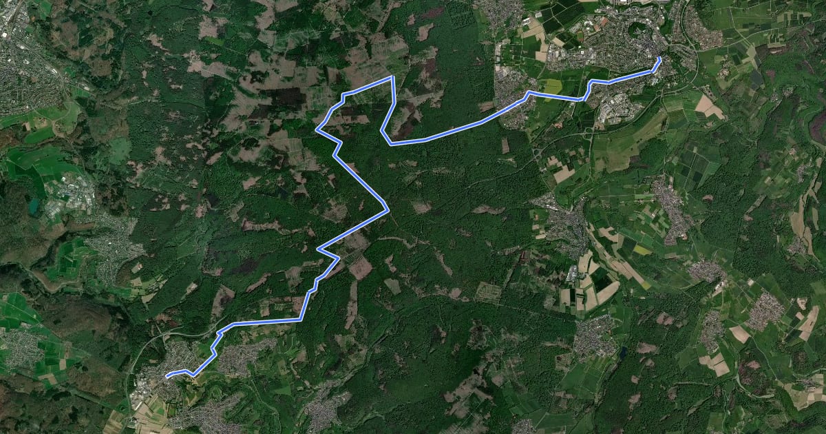 Маршрут [+] HWW Bad Honnef - Koblenz [7] (Montabaur - Neuhäusel) на спутниковом снимке