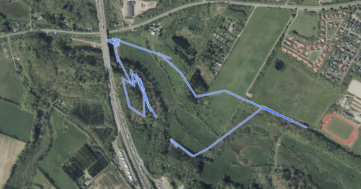 Маршрут Hylkedalsporet на спутниковом снимке