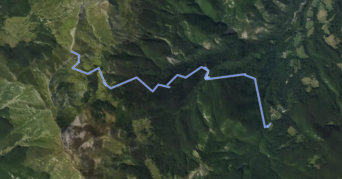Маршрут I ghiacci del monte Lagoni на спутниковом снимке
