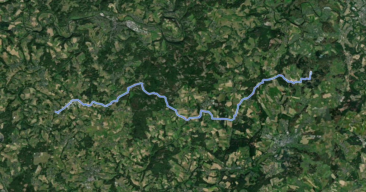 Маршрут [I] HWW Westerwald Etappe 2 (Kölsch-Büllesbach - Marienthal) на спутниковом снимке