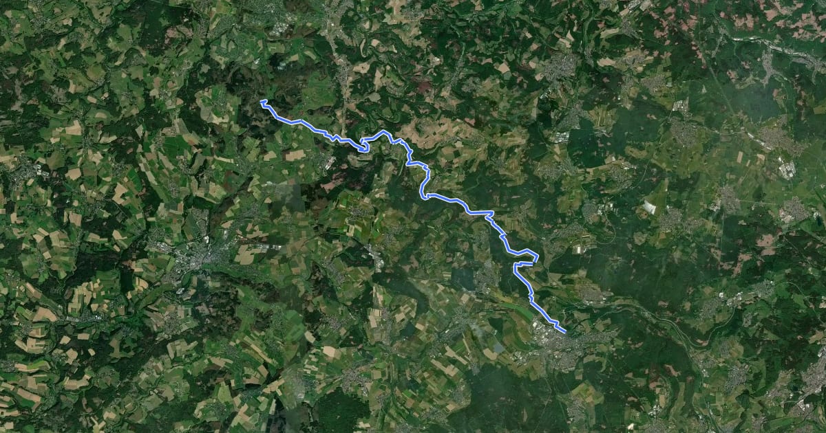 Маршрут [I] HWW Westerwald Etappe 3 (Marienthal - Hachenburg) на спутниковом снимке