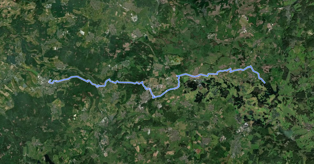 Маршрут [I] HWW Westerwald Etappe 4 (Hachenburg - Fuchskaute) на спутниковом снимке