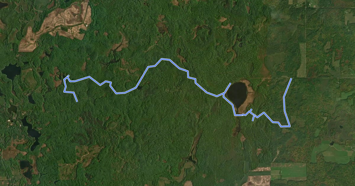 Маршрут IAT - Firth Lake Segment на спутниковом снимке