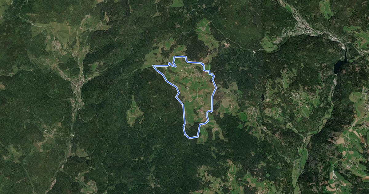 Маршрут Ibacher Panoramaweg на спутниковом снимке