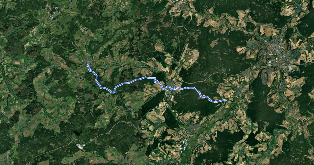 Маршрут Ibrakuppenweg на спутниковом снимке