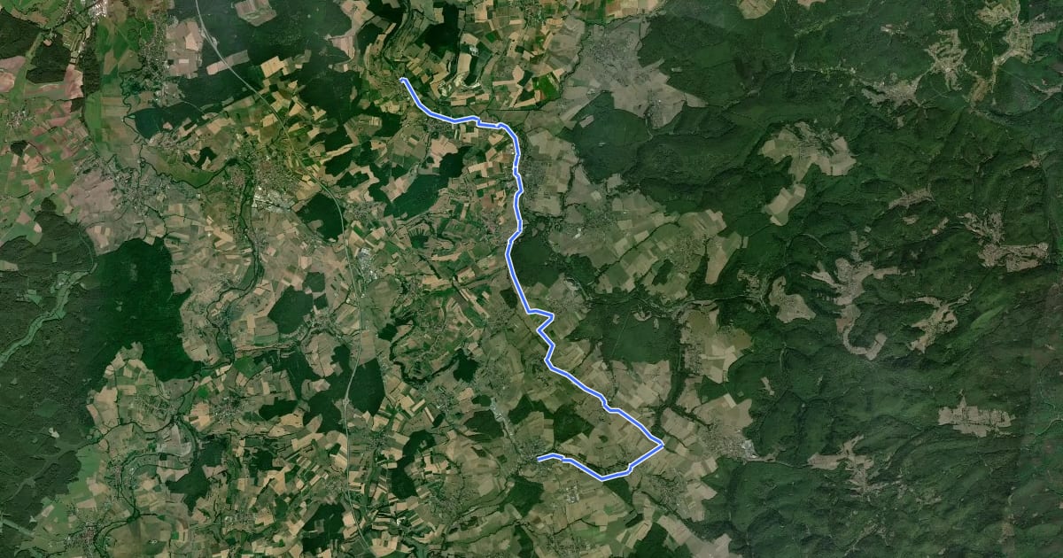 Маршрут IC63 Drulingen - Voellerdingen на спутниковом снимке