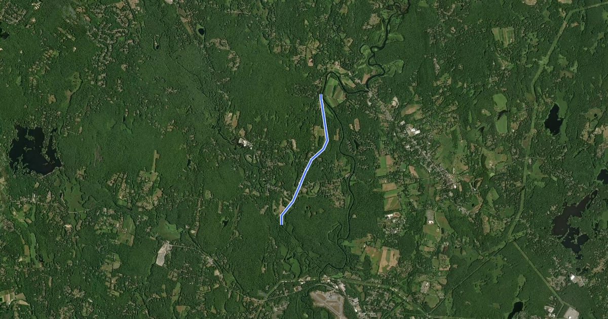 Маршрут Ice Line Trail на спутниковом снимке