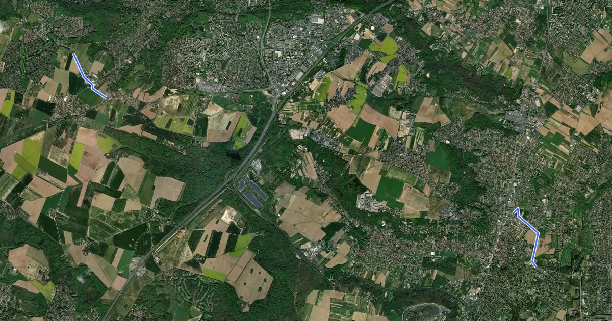 Маршрут ID 33 de Saint-Michel-sur-Orge à Gometz-le-Châtel на спутниковом снимке