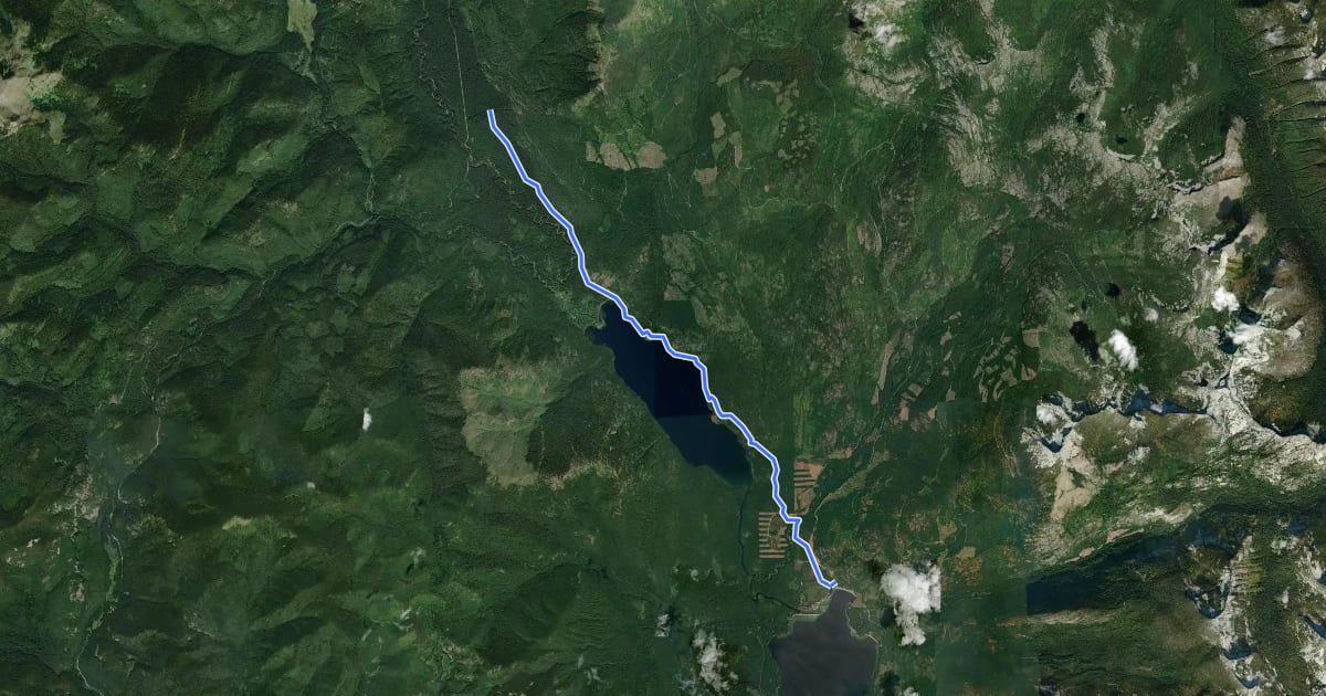 Маршрут Idaho Centennial Trail на спутниковом снимке