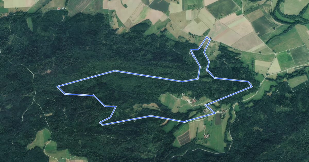Маршрут Idyllische Straße - Rundweg Y на спутниковом снимке