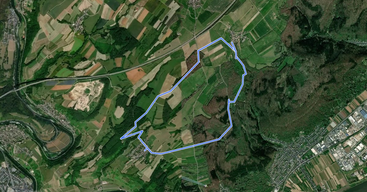 Маршрут Igel2 liersberg - herresthal на спутниковом снимке