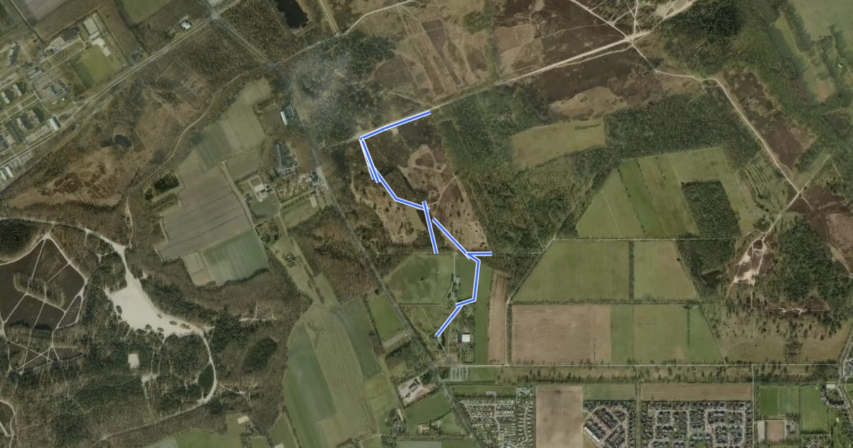 Маршрут IJsroute на спутниковом снимке