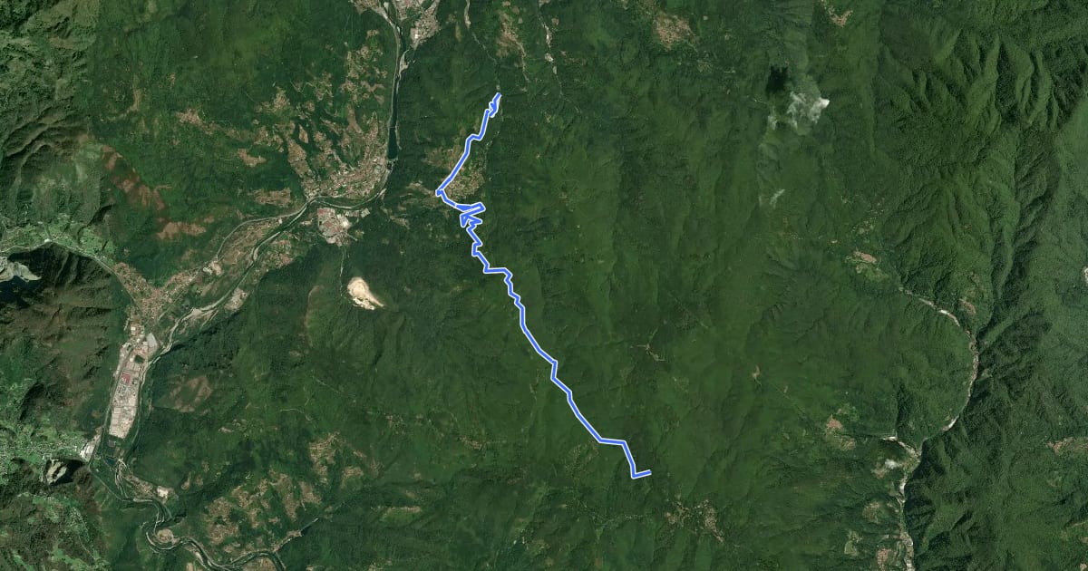 Маршрут Il Cammino di santa Giulia - CSG-T008VA01_V24 Altopiano-delle-Pizzorne_Corsagna_Fornoli на спутниковом снимке