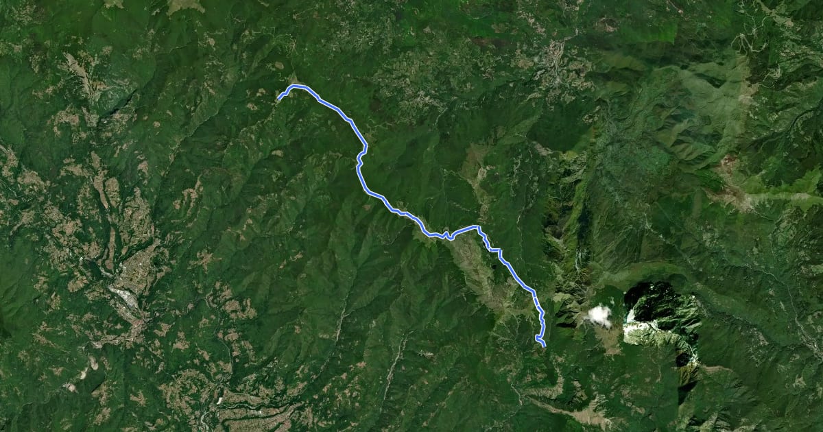 Маршрут Il Cammino di santa Giulia - CSG-T010_V24 Rifugio-La-Caserma-Casentini_Lago-Santo-Modenese_San Pellegrino-in-Alpe на спутниковом снимке