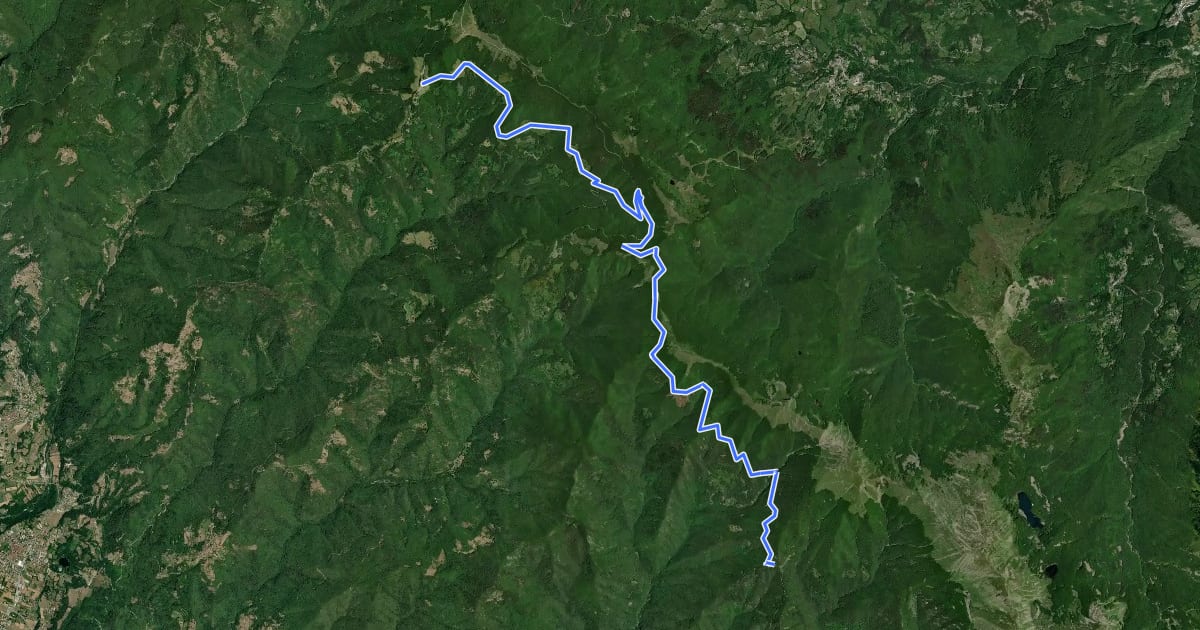 Маршрут Il Cammino di santa Giulia - CSG-T010VA02_V24 Rifugio-Santi_San-Pellegrino-in-Alpe на спутниковом снимке