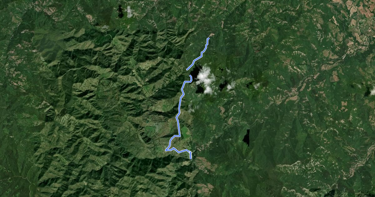 Маршрут Il Sentiero delle Foreste Sacre: Tappa 1 на спутниковом снимке