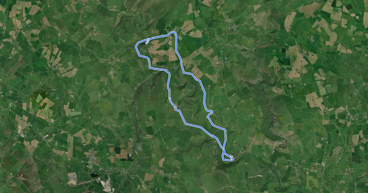 Маршрут Ilam Park to Wetton Circular Walk, Ilam Park на спутниковом снимке