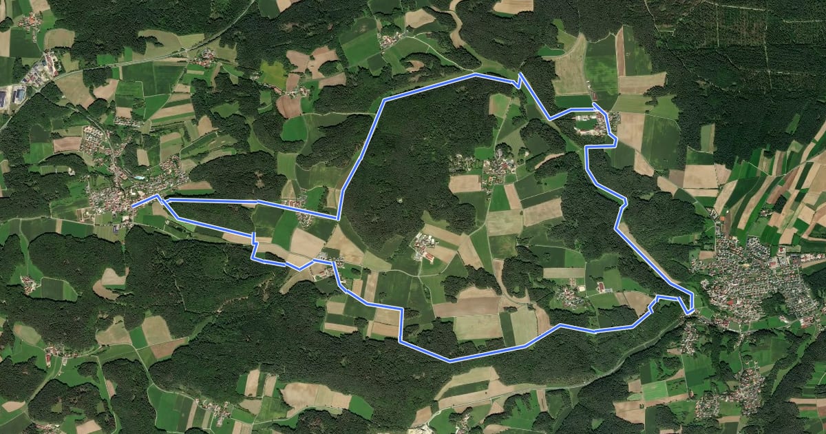 Маршрут Illschwang Wanderweg 5 на спутниковом снимке