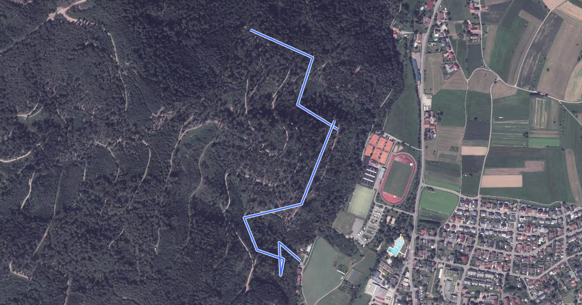 Маршрут Im Eichengrund - Villa Anna на спутниковом снимке
