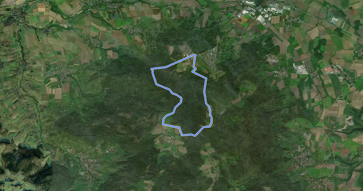 Маршрут Im Naturschutzgebiet, wo die Arnika blühen на спутниковом снимке