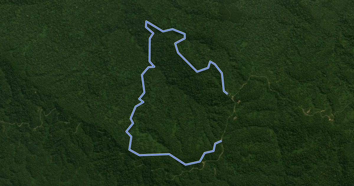 Маршрут Imbaraga Trail на спутниковом снимке